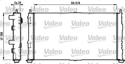 Radiators, Motora dzesēšanas sistēma VALEO 732755