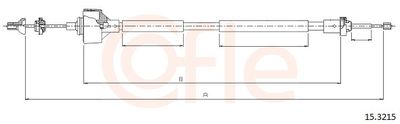 Трос, управление сцеплением COFLE 92.15.3215