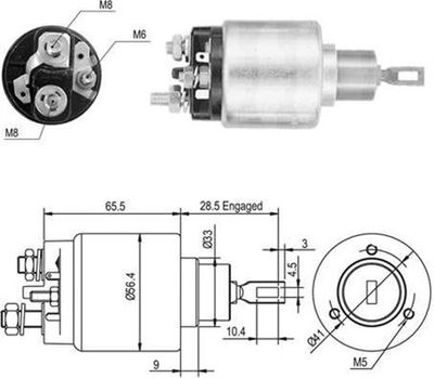 Ievilcējrelejs, Starteris MAGNETI MARELLI 940113050046
