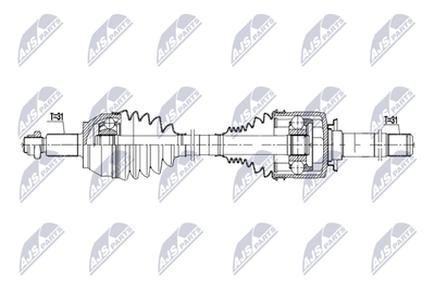 półoś napędowa NTY NPW-LR-058