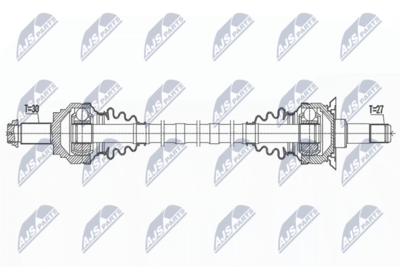 Piedziņas vārpsta NTY NPW-BM-189