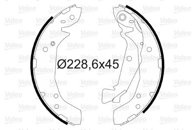 Комплект тормозных колодок VALEO 564187