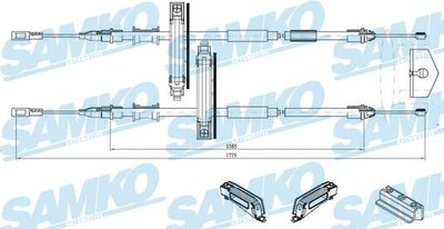 Trose, Stāvbremžu sistēma SAMKO C0224B