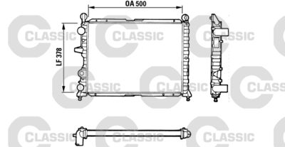 Radiators, Motora dzesēšanas sistēma VALEO 311071