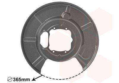 Dubļu sargs, Bremžu disks VAN WEZEL 0655374