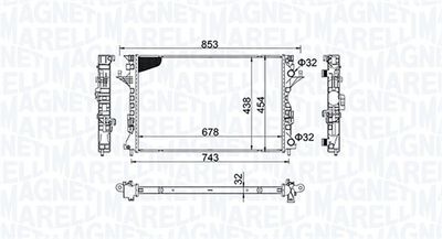 Radiators, Motora dzesēšanas sistēma MAGNETI MARELLI 350213152200