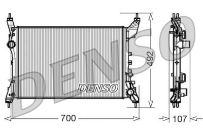 Radiators, Motora dzesēšanas sistēma DENSO DRM09170