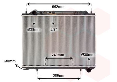 Radiators, Motora dzesēšanas sistēma VAN WEZEL 37002441