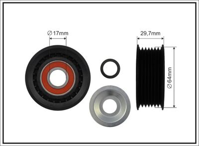 Parazīt-/Vadrullītis, Ķīļrievu siksna CAFFARO 471-99