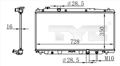 Radiators, Motora dzesēšanas sistēma TYC 712-0053
