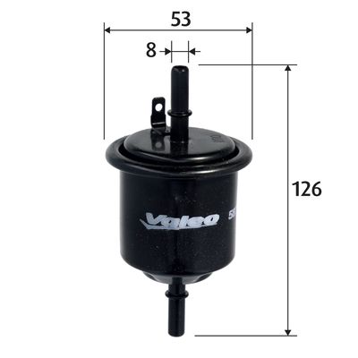 Degvielas filtrs VALEO 587116