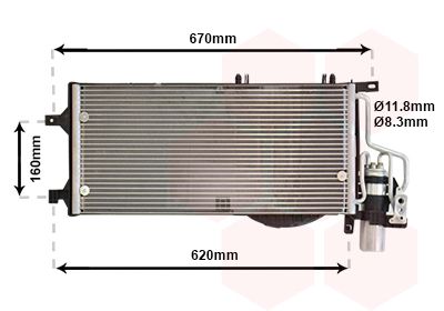 Kondensators, Gaisa kond. sistēma VAN WEZEL 37005310