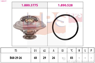 Termostats, Dzesēšanas šķidrums EPS 1.880.377