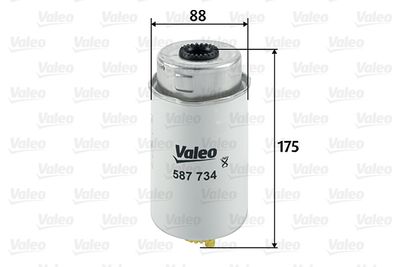 Degvielas filtrs VALEO 587734