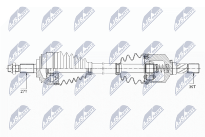 Piedziņas vārpsta NTY NPW-RE-154
