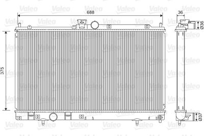 Radiators, Motora dzesēšanas sistēma VALEO 701560