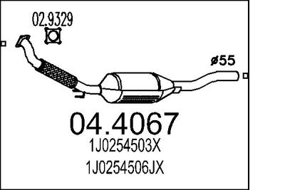Катализатор MTS 04.4067