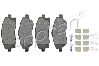 Комплект тормозных колодок, дисковый тормоз TOPRAN 206 128