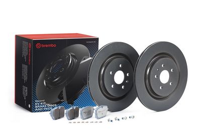 zestaw ham. (tarcze+klocki) tył NIO BREMBO KT 08 008