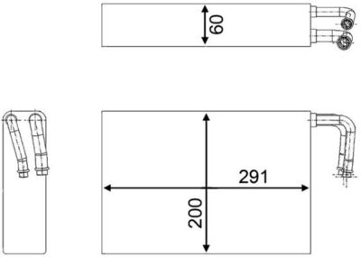 Испаритель, кондиционер MAHLE AE86000S