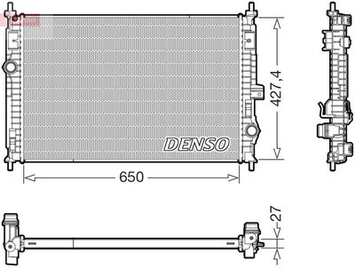 Radiators, Motora dzesēšanas sistēma DENSO DRM20048