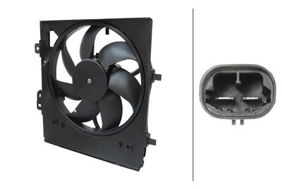 Вентилятор, охлаждение двигателя HELLA 8EW 366 420-221