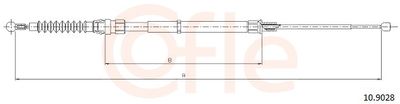 Тросик, cтояночный тормоз COFLE 92.10.9028