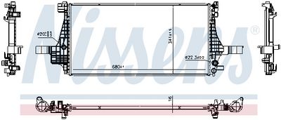 Radiators, Motora dzesēšanas sistēma NISSENS 607463