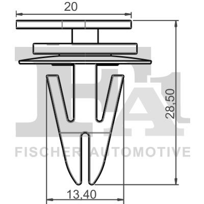 Moldings/aizsarguzlika FA1 10-40092.5