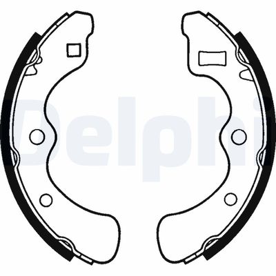 Bremžu loku komplekts DELPHI LS1240