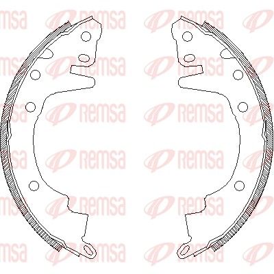 Тормозные колодки REMSA 4369.00