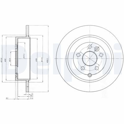 Тормозной диск DELPHI BG4124