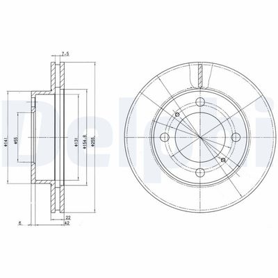Тормозной диск DELPHI BG2891