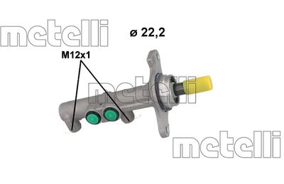 METELLI 051267 Galvenais bremžu cilindrs