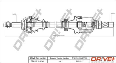 Piedziņas vārpsta Dr!ve+ DP2110.10.0765