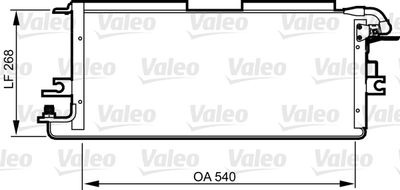 Kondensators, Gaisa kond. sistēma VALEO 814245
