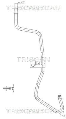 Гидравлический шланг, рулевое управление TRISCAN 8516 16040