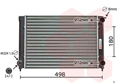 Radiators, Motora dzesēšanas sistēma VAN WEZEL 58002040
