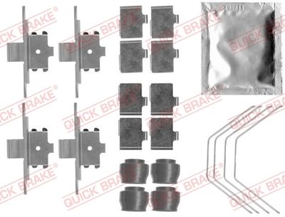 Комплектующие, колодки дискового тормоза QUICK BRAKE 109-1791