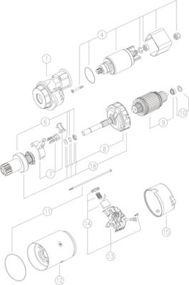 Starteris MAHLE MS 251