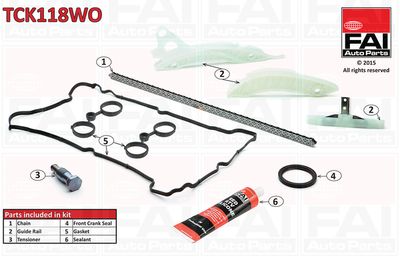 Комплект цели привода распредвала FAI AUTOPARTS TCK118WO