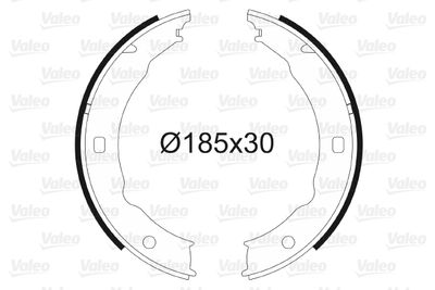 Bremžu loku kompl., Stāvbremze VALEO 564018