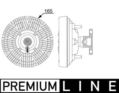 Sajūgs, Radiatora ventilators MAHLE CFC 258 000P