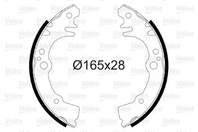 Bremžu loku komplekts VALEO 564078