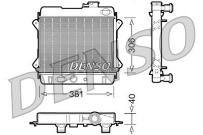 Radiators, Motora dzesēšanas sistēma DENSO DRM34001