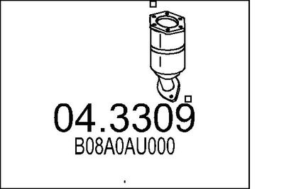 Катализатор MTS 04.3309
