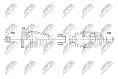 Приводной вал NTY NPW-HY-677