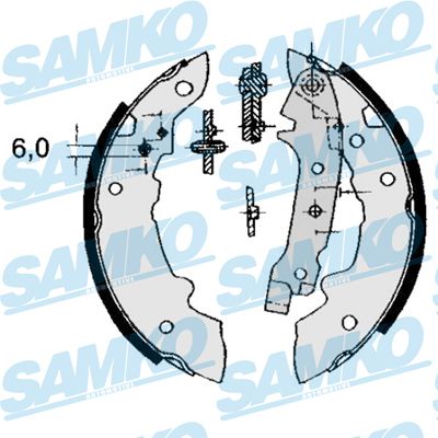 Комплект тормозных колодок SAMKO 84320
