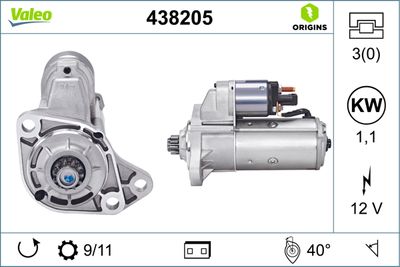 Starteris VALEO 438205