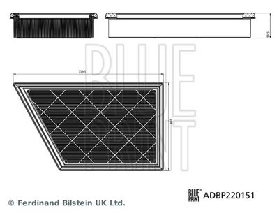 Воздушный фильтр BLUE PRINT ADBP220151